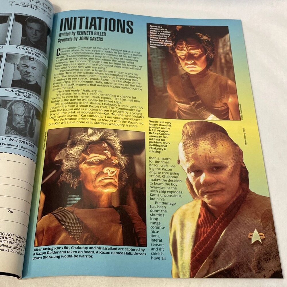 Star Trek Voyager #5 Magazine Feb 1996 Kate Mulgrew Starlog Official TV Sci-Fi - Picture 6 of 9